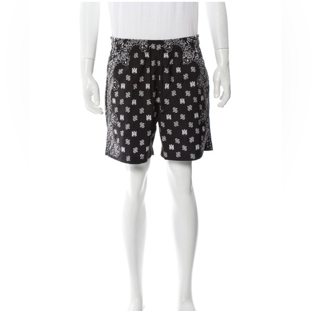 Amiri Paisley Print Swim Trunk